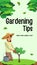 Green Illustrated Woman Gardening Tips Instagram Story