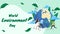Green Illustrated World Environment Day Facebook Cover