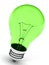 Green Incandescent Light Bulb