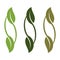 Green Infinity Leaves Logo Template Illustration Design. Vector EPS 10