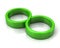Green infinity symbol icon 3d illustration