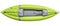 Green inflatable whitewater kayak