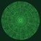 Green infographic Circle Futuristic linear Radial Ornament