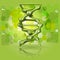Green infographics DNA