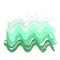 Green ink vector wave brush strokes. Vector illustration. Grunge gradient texture.