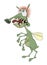 Green insect cartoon