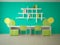 Green interior concept for children room