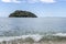 Green island at Tonga Quarry bay, near Kaiteriteri, Abel Tasman park, New Zealand