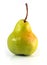 Green isolated pear