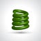 Green isolated spiral