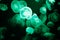 Green jellyfish on black background