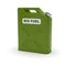 Green jerrycan with biofuel label
