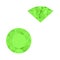 Green jewels vector