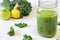 Green juice jar