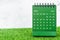The Green June 2023 Monthly desk calendar for 2023 year on grass