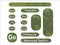 Green Jungle Style Military Camouflage Effect