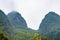 green karst peaks in Yangshuo County in spring