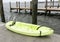 Green kayak on the docks by the Great South Bay