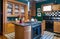 Green Kitchen with China Cabinet