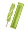 Green Kiwi Spiral Lollipop Ice on Stick with Foil