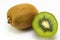 green kiwis fruit isolated