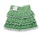 Green knitted skirt with flower