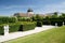 Green labyrinth in the garden of the Belvedere lower palace and