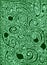 Green Labyrinth Snow Pattern Background