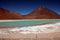 Green lagoon in bolivia