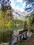 Green Lake - A bench in the middle of the lake