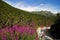 Green lake in the High Tatras, Slovakia. An attractive place for hiking and climbing