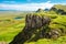 Green landscape on the Isle of Skye