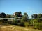 Green landscaping view of Indian hilly village