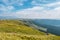 Green lanscape with mountain Aso background, view at the top of mountain from DaikanbÅ Mount Aso, Aso, Kumamoto, Kyushu, Japan