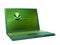 Green laptop