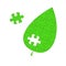Green leaf. concept of eco problems, assistance to nature, environmental destruction