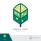 Green leaf condominium logo.