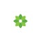 Green leaf flower ecology nature element symbol logo