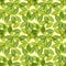 Green leaf spring wallpaper, elegant fresh foliage or greenery, vector illustration. Trendy colors of the year.