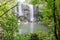Green leafy view to Wairoa Stream Te Wairere Waterfall, Kerike