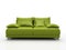 Green leather sofa