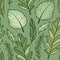 Green leaves background. Pattern of bright greeny leaves. Fabric design. Textile and wallpaper seamless pattern