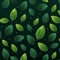 Green Leaves Seamless Pattern For Leaf Icon Game Design