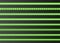 Green LED strips collection, bright luminous ribbons isolated on a transparent background. Realistic neon garlands.