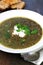 Green Lentil Soup with Watercress