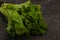 Green lettuce salad heap leaves