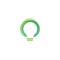 Green light bulb leaf symbol logo vector. Logo of green energy. Stylized eco logo biofuel. Renewable green energy logo - Vector