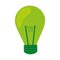 green light bulb lightbulb icon