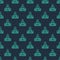 Green line Actor star icon isolated seamless pattern on blue background. Vector