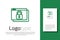 Green line Secure your site with HTTPS, SSL icon isolated on white background. Internet communication protocol. Logo